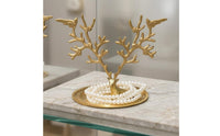 Deer Branching Jewelry Stand Gold Tone Branching Jewelry Tray Decorative Decor Piece