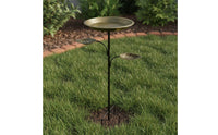Leaf Tray Bird Feeder Stand Outdoor Decor Metal
