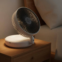 Folding Desk Fan Brushless Engine Foldable Desk Fan Up to 20 Hours Runtime