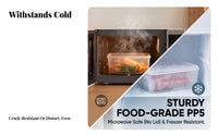 preserveKeeping Box closureed Rectangular preserveKeeping Box Transparent food container for Restaurant Office Workers, Refrigerator, Pantry