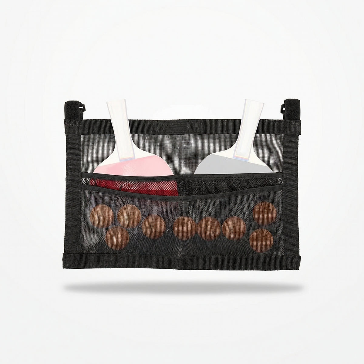 Hanging Mesh Pouch with Straps Space-Saving Under-Table Organizer Long-Lasting