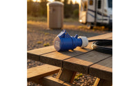 16A Marine Plug Flame-Retardant Marine Electrical Plug Blue and White