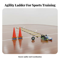 Improves Coordination Agility Ladder Portable Speed Training Ladder All Skill Levels Agility Training Kit Sturdy for Children, Athletes, Outdoor, Indoor, Gym