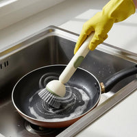 Soap Dispensing Dish Brush Multipurpose Liquid Dispensing Cleaning Brush