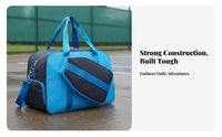 Paddle Racket Bag Waterproof Large Capacity Tennis Tote Water-Resistant Racket Bag Shoe Compartment for Athletes, Travel, Gym