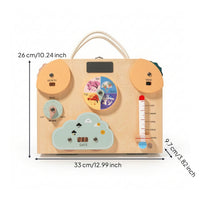 Travel Calendar Board with Accessories Portable Weather Board with Slider Educational Toy Interactive for Preschoolers, Kids, Toddlers, Home, Classroom