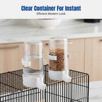 Automatic Avian Dispenser Easy to Clean Spill-Resistant and Water Station Large Capacity Transparent Design for Travelers