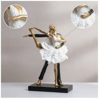 Ballet Statue with Base Elegant Ballet Sculpture Ballerina Figurine Decorative Ballerina Statue Well-Balanced for Ballerinas