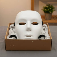 Hip Hop Dance Mask Breathable White Blank Face Mask for Halloween, Men