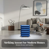 Modern Design 2-Tier Ladderdesign Table Fully Assembled 2-Level Accent Table Space-Saving Nightstand distinctive Shape for Apartment Dwellers, Homeowners, Students, Bedroom, Living Room, Lounge Area, Office