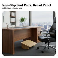 Improves Posture beneath-desk Footrest Non-Slip beneath-desk Foot footrest Adjustable Height Leg rest simple to Clean for telecommuting Workers, People telecommuting Home, Students, Study Room, Gaming Setup