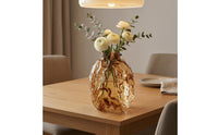 Decorative Glass Vase Sturdy Honey Toned Glass Vase Easy to Clean Home Decor
