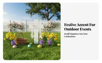 Long-Lasting Iron Easter Cross Garden Stake Easy to Install Easter Cross Lawn Sign Hollow-out Design for Christians, Homeowners