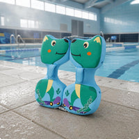 Textile Shell Puppy Baby Buoy Two-Part Body Arm Armhole Buoy Adjustable Straps Non Inflatable Swim Coach Balanced Support for Babies, Toddlers, Water