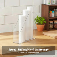 Quadruple-function Film Dispenser Space Saving Household Storage Easy to Install for Pantry