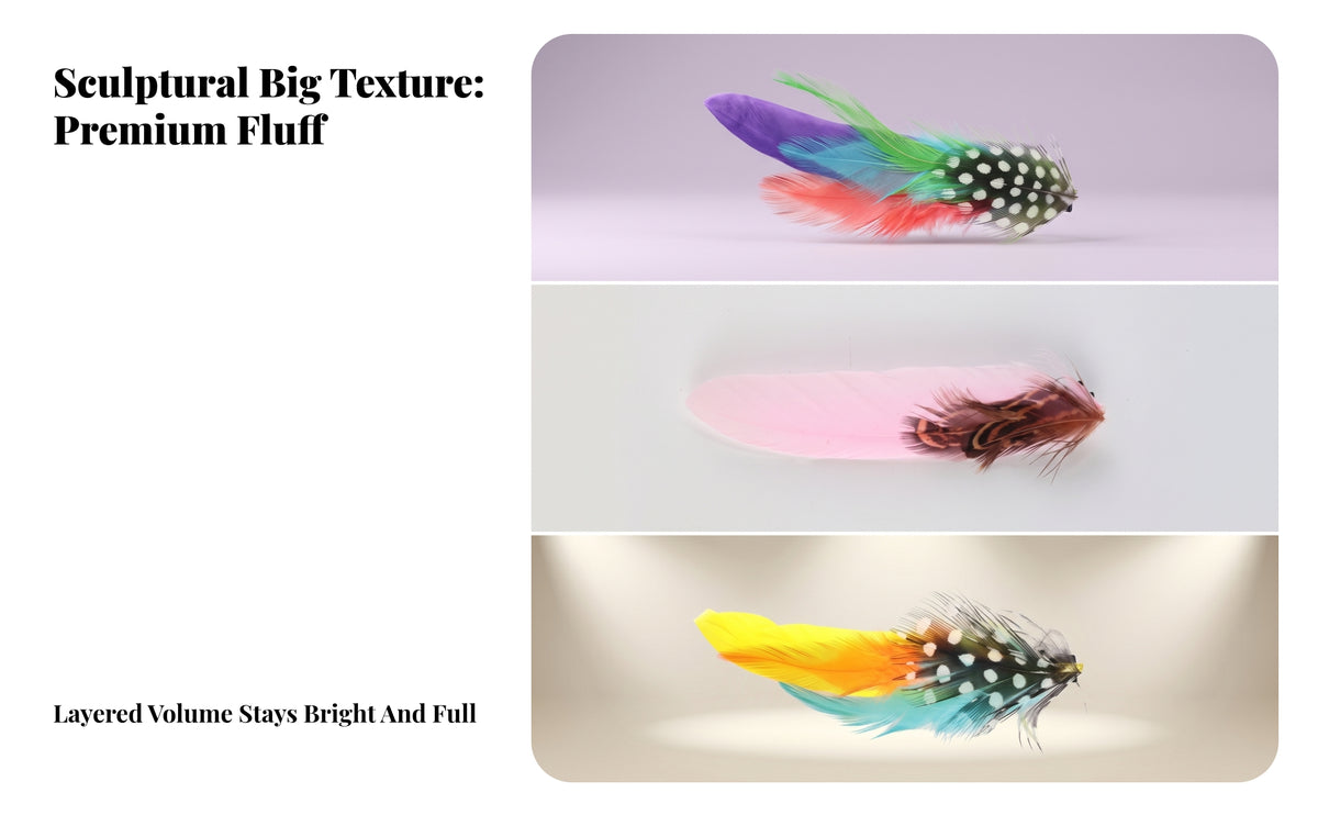 Decorative Feather Hair Clip | Lightweight, Feather Hairpin, for Costumes