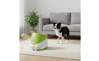 Hands-Hands-Deactivated Play Rechargeable Ball Launcher Adjustable Range Automatic Ball Launcher Indoor and Outdoor Use for Border Collies