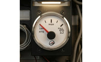 Marine Tank Level Gauge Three-Segment Scale Analog Level Dial Circular Bezel Flush Mount Gauge for Wastewater Systems