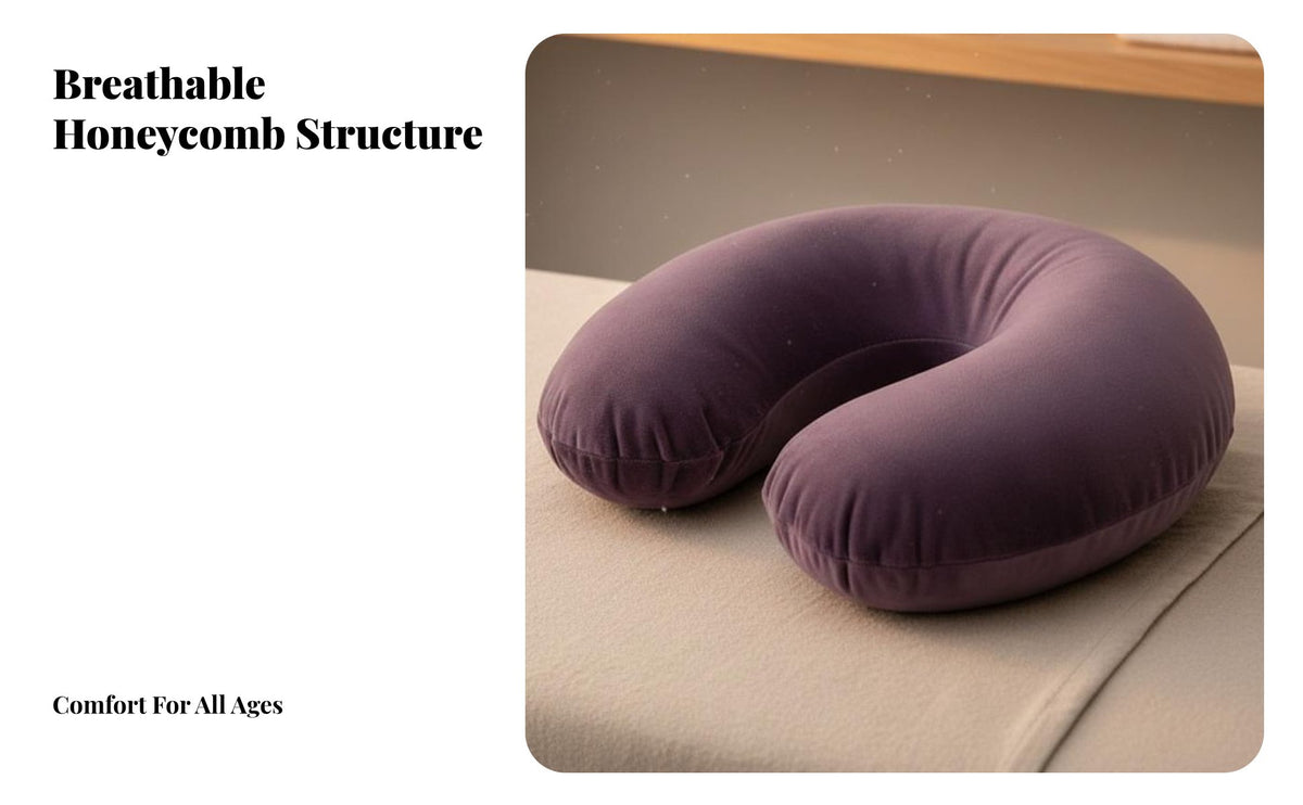 High Elasticity Latex Pillow Breathable Wave Shaped Pillow Two-Level Height Design for Students, Side Sleepers, Beauty Salon, Massage Parlor