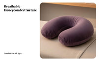 High Elasticity Latex Pillow Breathable Wave Shaped Pillow Two-Level Height Design for Students, Side Sleepers, Beauty Salon, Massage Parlor