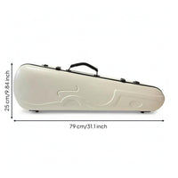 Firm-Body Violin Case Aerodynamic 4/4 Violin Case Rigid for Artists, Students