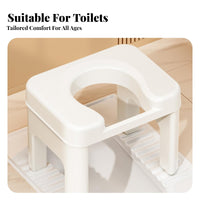 Easy to Clean Bedside Commode Chair with Removable container Adjustable Bedside Commode Non-Slip Feet Portable Toilet two-way Use for Pregnant Women, Patients, Caregivers, Nursing Home, Bedroom