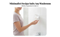 Wall Mount Shaving Tool Holder Screwless Mounting Wall Mount Shaving Tool Hook Damage Shaving Tool Holder for Renters, Students, Washroom, Dorm Room