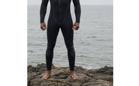 3mm Neoprene Wetsuit Full-Body Front-Zip Wetsuit Front Zip Diving Suit Flexible Apparel Wind-Resistant for Divers, Surfing