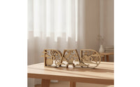 Layered Wooden Tabletop Ornament Dimensional Freestanding Wooden Decor for Mantel, Shelf, Entryway