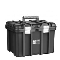 Latch Closure Hard-Shell Tool Box Heavy-Duty Portable Tool Box Reinforced Carry Handle