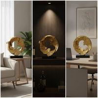 Ginkgo Leaf Sculpture Modern Ginkgo Leaf Ornament Gallery-Style for Office
