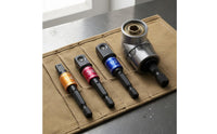 4 Pieces Rapid Swap Adapter Set Metal Tool Accessory Narrow Space Use