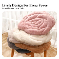 Thickened Padding Blossom Shaped Cushion Non-Slip Bottom Luxurious Flower Seat Pad Soft & Comfortable for Office Workers, Students, Bedroom