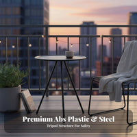 Portable Tripod Table Foldable Small Round Folding Table Ultralight for Picnickers, Journeyers