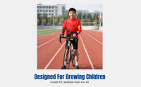 Kids Fleece Cycling Shirt, Autumn Winter, Unisex, Long Sleeve, Breathable, Warm, For Running, Biking, School Sports