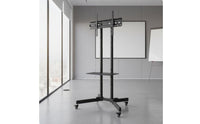 TV Stand on Wheels Universal Fit Mobile TV Stand No Required for Businesses, Educators, Conference Room, Classroom, Exhibition Show