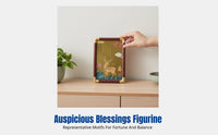 Fortunate Deer, Mazu, Bodhisattva Figurine, Feng Shui Home Decor, Blessing Gift, Business Souvenir