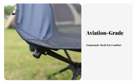 Long-Lasting Aluminum Frame Mesh Recliner Chair Fast and Simple Setup Ultralight Camping Chair Ergonomic Design Collapsible Outdoor Recliner Heavy Duty for Campers, Backpackers, Beachgoers, Picnic, Picnics, Fishing, Beach