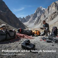 Height Adjustable Camera Production Cart Large Capacity Cinematic Production Camera Cart Effortless Mobility Photography Equipment Trolley All-Terrain Wheels for Live Streamers, Cinematic Graphers, Photographers, Outdoor, on Location S, Studio