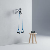 Adjustable Length Rope Shoulder Rehabilitation Pulley System Comfortable Foam Handles Shoulder Range of Motion Exerciser 360° Swivel