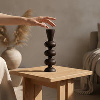 Candlestick Holder Minimalist Candlestick Holders Tapered Carved Candle Holder for Minimalism Aficionados, Hotel