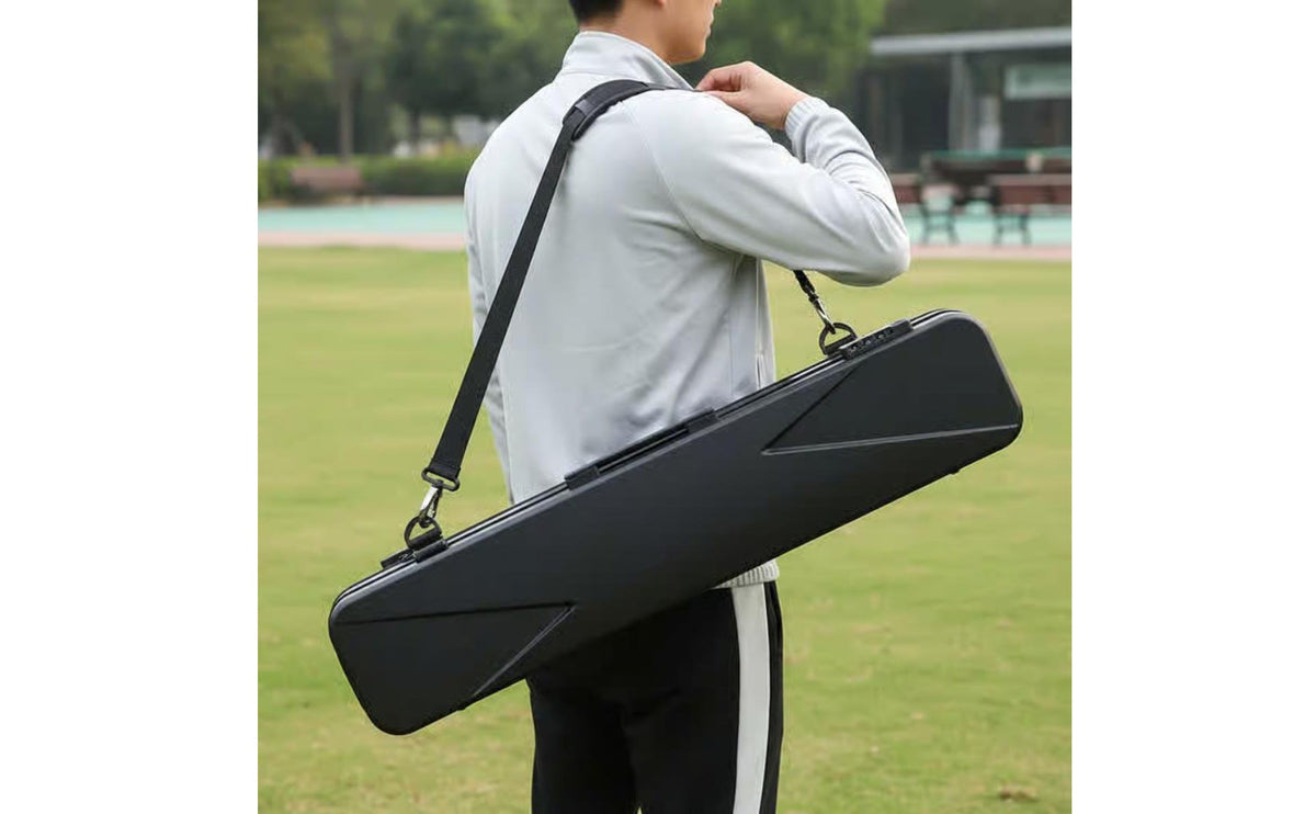 Wear-Resistant Hard Shell Pool Cue Case Shoulder Strap Billiard Cue Carrying Case Padded Interior Billiards Gear Easy to Clean for Tournaments