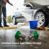 Color Coded 25 Degree Pressure Washer Nozzle Rust-Resistant Green Pressure Washer Tip Heavy-Duty for DIY Enthusiasts, Driveway Cleaning