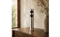 Vase with Cutouts Silver Finishout Vase Modern for Tabletop, Mantel