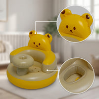 Compact Inflatable Baby Sitting Chair Lightweight Inflatable Baby Chair Portable Cushioned for Toddlers