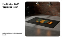 Textured Golf Swing Board Target Markers Golf Balance Board Raised Center Strip Practice Gear Carry Handles