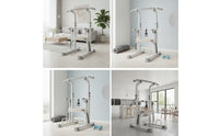 Domestic Exercise Rig Station Adjustable Pull Exercise Rig with Resistance Bands Multi Grip Station with Auxiliary Base for Fitness Enthusiasts