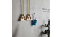 Solid Wood Portable Hanging Fingerboard Ergonomic Design Wooden Pinch Block Training Device Rock Climbing Pull up Holds for Climbers, Home, Outdoor, Gym