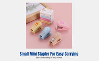 Mini Stapler, Cute Cartoon Portable, Student Stationery, Office Supplies