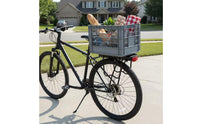 Rear Rack with Guard Bar Heavy Duty Cycle Rear Rack Bike Luggage Carrier Sturdy Aluminum Alloy Reinforced for Tourists